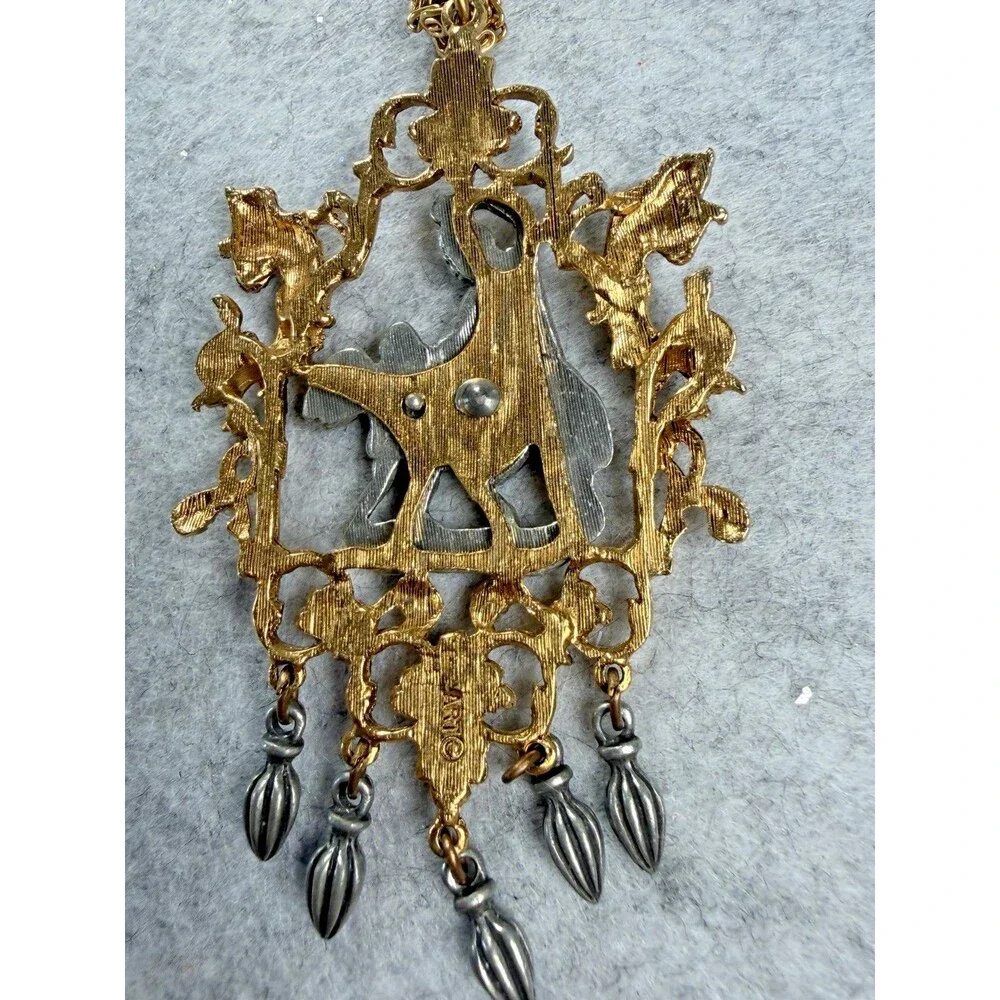 Vintage Signed ART Arthur Pepper Venus Cupid Necklace Renaissance Revival